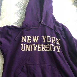 NYU Purple College Hoodie